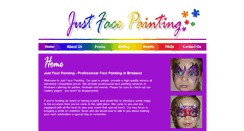 Desktop Screenshot of justfacepainting.com